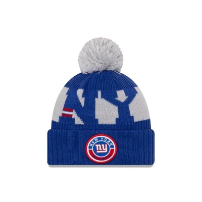 New York Giants Gorra | New Era NFL Cold Weather Sport Knit Beanie Mexico - Azules